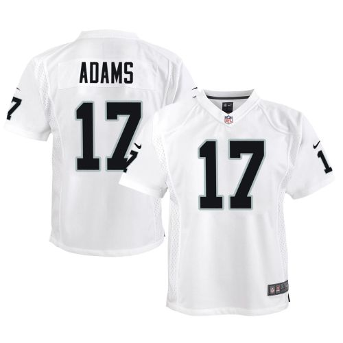 Davante Adams 17 Las Vegas Raiders Game Youth Jersey - White Jersey