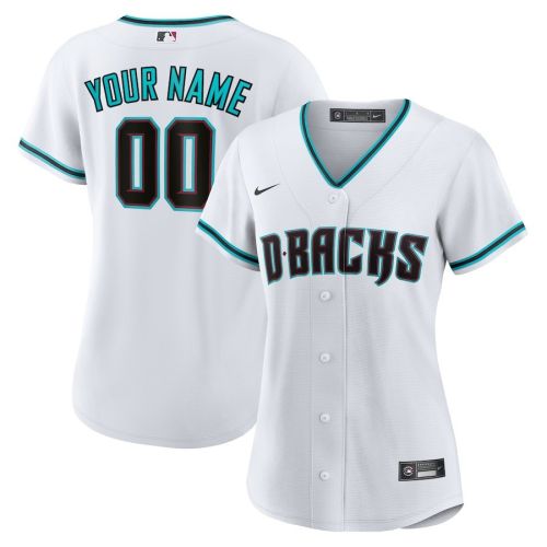 Arizona Diamondbacks Women's Home Custom Jersey - White