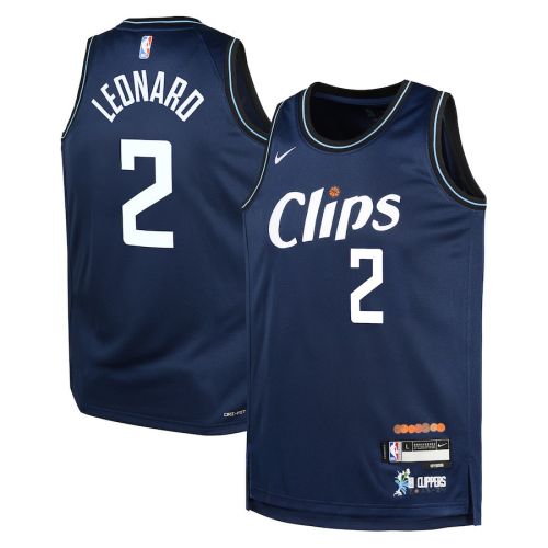 Kawhi Leonard 2 LA Clippers 2023/24 City Edition Swingman YOUTH Jersey - Navy