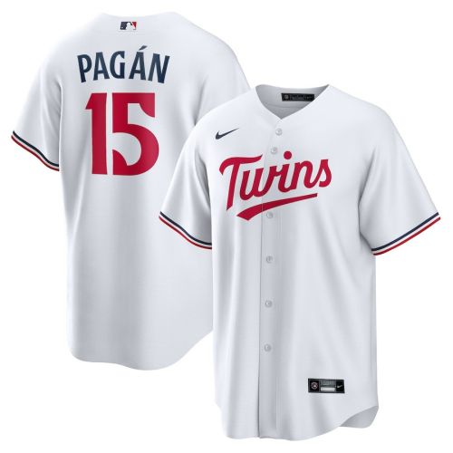 Emilio Pagán 15 Minnesota Twins Team Logo Home Men Jersey - White