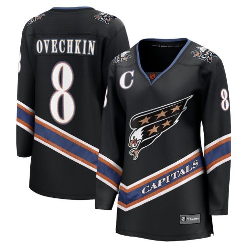 Alexander Ovechkin 8 Washington Capitals Special Edition 2.0 Breakaway Women Jersey - Black