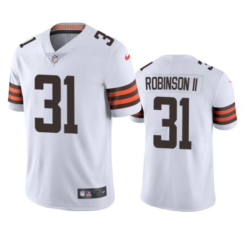 Cleveland Browns Reggie Robinson II 31 White Vapor Limited Jersey - Men's