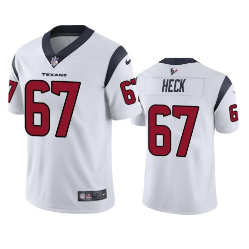 Houston Texans Charlie Heck 67 White Vapor Untouchable Limited Jersey