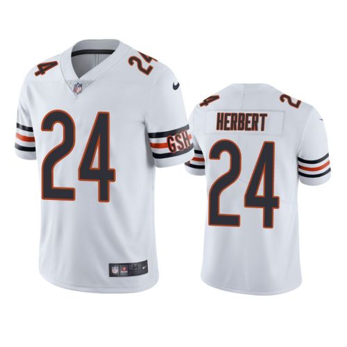 Khalil Herbert 24 Chicago Bears White Vapor Limited Jersey