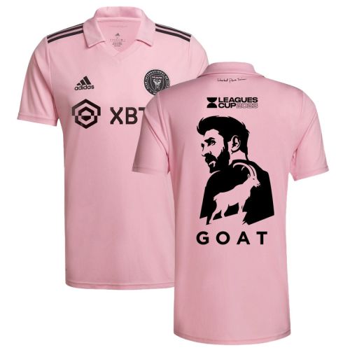 Lionel Messi 10 Inter Miami GOAT Leagues Cup 2023 Pink Jersey - Men, Player Version