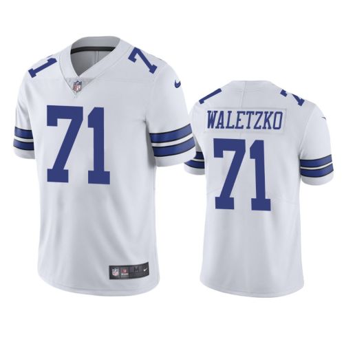 Matt Waletzko 71 Dallas Cowboys White Vapor Limited Jersey