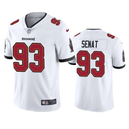 Men's JerseyDeadrin Senat 93 Tampa Bay Buccaneers White Vapor Limited Jersey