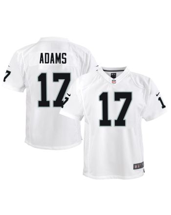 Davante Adams 17 Las Vegas Raiders Game Youth Jersey - White Jersey