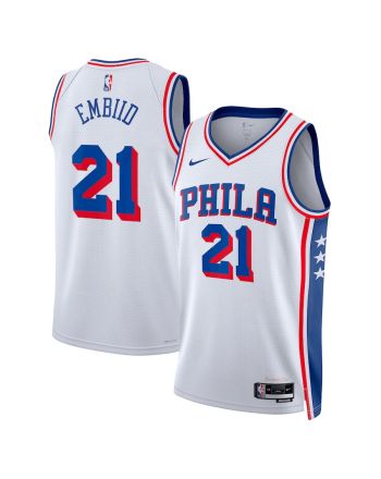 Joel Embiid 21 Philadelphia 76ers 2023/24 Swingman Jersey - Association Edition - White