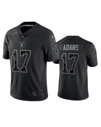 Davante Adams 17 Las Vegas Raiders Black Reflective Limited Jersey - Men