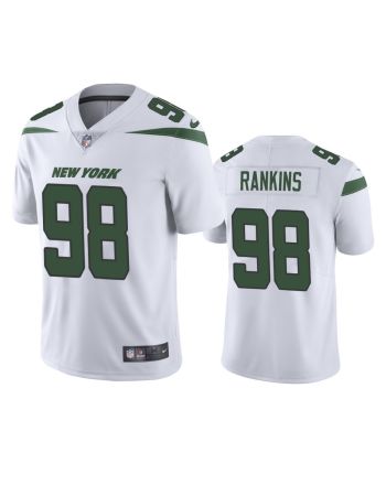 Sheldon Rankins 98 New York Jets White Vapor Limited Jersey