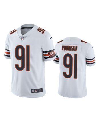 Chicago Bears Dominique Robinson 91 White Vapor Limited Jersey