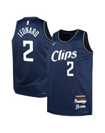 Kawhi Leonard 2 LA Clippers 2023/24 City Edition Swingman YOUTH Jersey - Navy