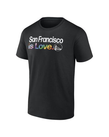 Golden State Warriors Team City Pride Logo Men T-Shirt - Black