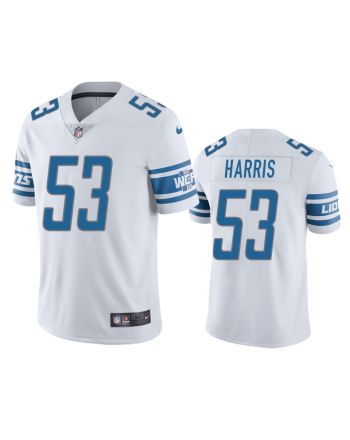 Charles Harris 53 Detroit Lions White Vapor Limited Jersey