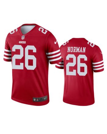 San Francisco 49ers 26 Josh Norman 2022-23 Legend Scarlet Jersey - Men's