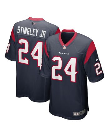 Derek Stingley Jr. 24 Houston Texans 2022 Draft First Round Pick Game Jersey In Navy