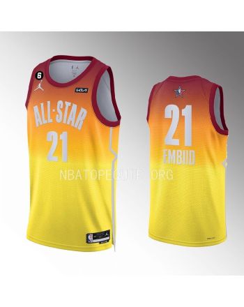 Joel Embiid 21 Philadelphia 76ers 2023 NBA All-Star Men Jersey - Orange