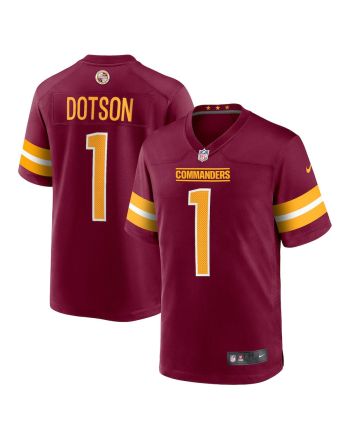 Jahan Dotson 1 Washington Commanders 2022 Draft First Round Pick Game Jersey In Burgundy