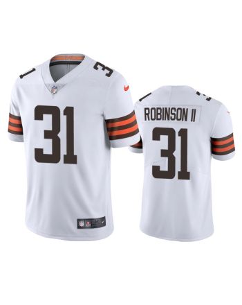 Cleveland Browns Reggie Robinson II 31 White Vapor Limited Jersey - Men's