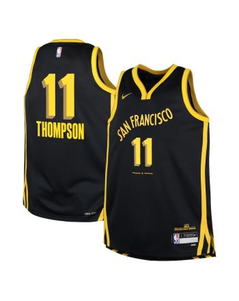 Klay Thompson 11 Golden State Warriors 2023/24 City Edition Swingman YOUTH Jersey - Black