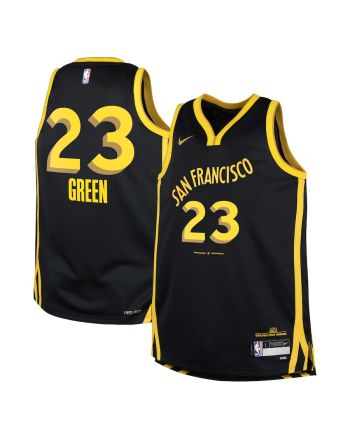 Draymond Green 23 Golden State Warriors 2023/24 City Edition Swingman YOUTH Jersey - Black