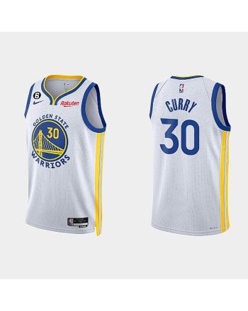 Golden State Warriors Stephen Curry 30 2022-23 Association Edition White Men Jersey Swingman