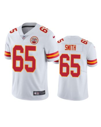 Trey Smith 65 Kansas City Chiefs White Vapor Limited Jersey