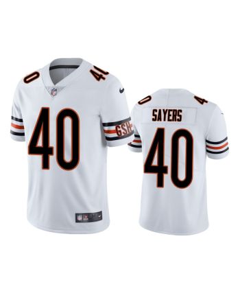 Gale Sayers 40 Chicago Bears White Vapor Limited Jersey