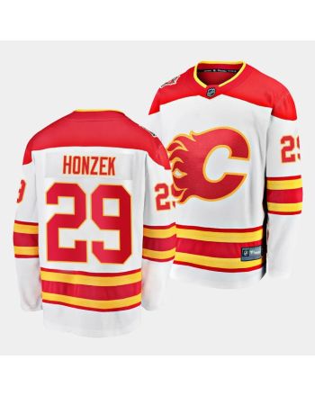 Samuel Honzek #29 Calgary Flames 2023 NHL Draft Away Men Jersey - White